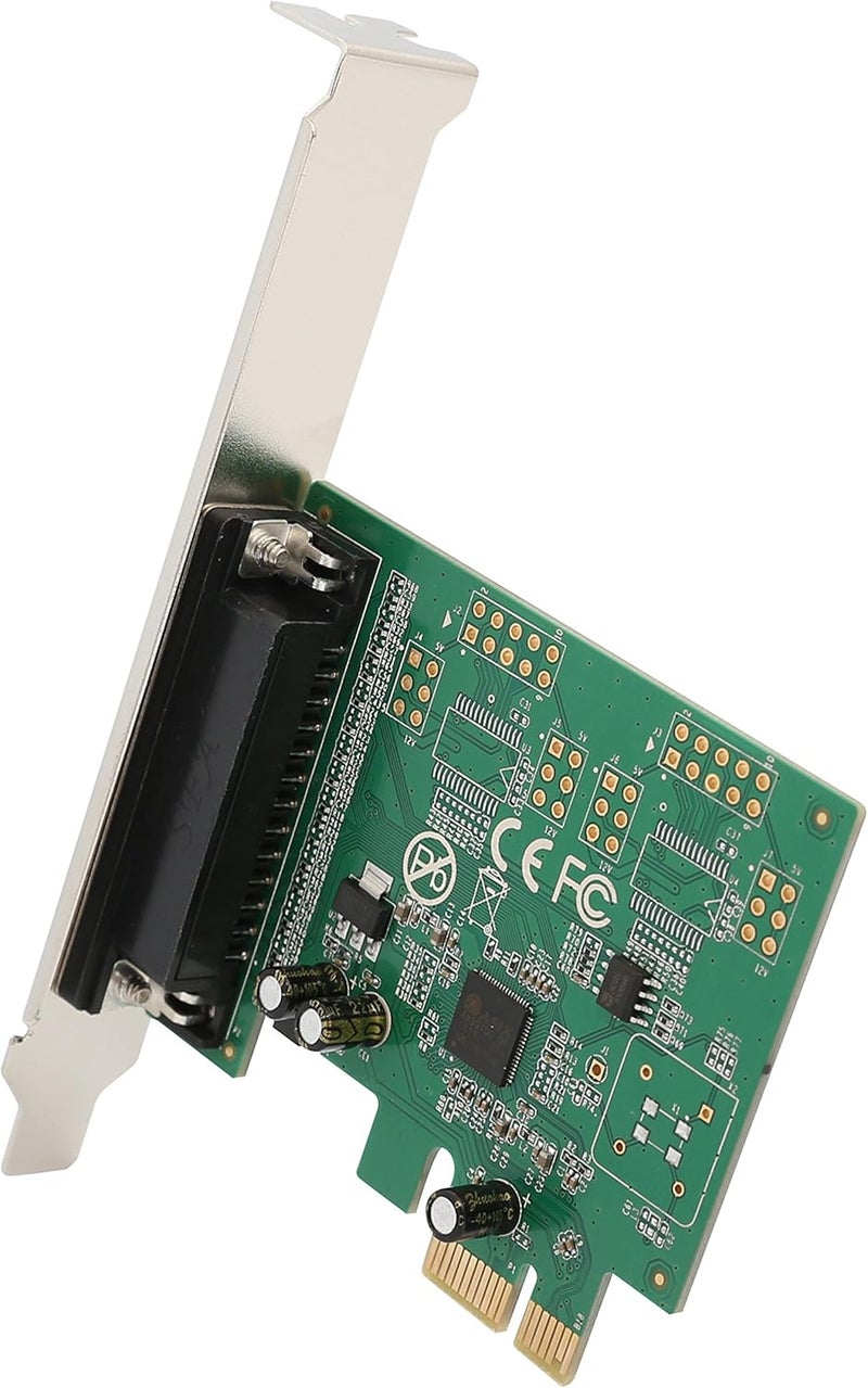 Syba 1 Port Parallel DB25 LPT Printer PCIe x1 with Low Bracket, Support SPP / PS2 / EPP/ECP Modes and Centronics Interface SI-PEX10011 - Image 3